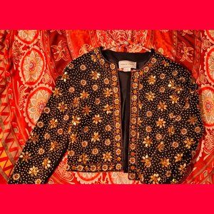 ADRIENNE VITTADINI Luxurious Vintage Blazer